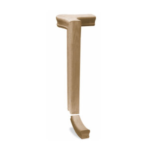 4 Riser, 1/4 Turn R/H, With Cap And Loose Up Easing – Colonial 6010 Handrail Fitting